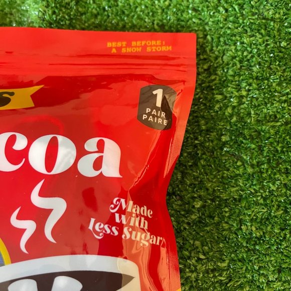 Main and Local Smooth and Creamy Hot Cocoa Blue Casual Crew Socks Size OS NEW - Picture 8 of 11